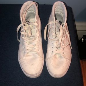White high top vans.